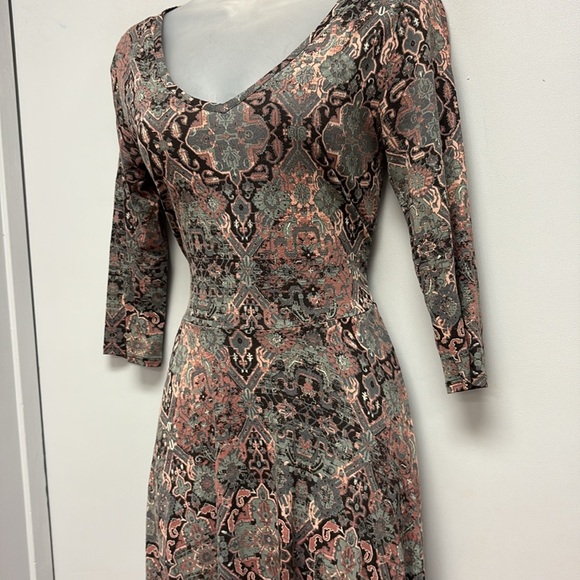 Peruvian Connection King Street Pima Cotton Modal Swing Dress Size XS - Picture 4 of 13